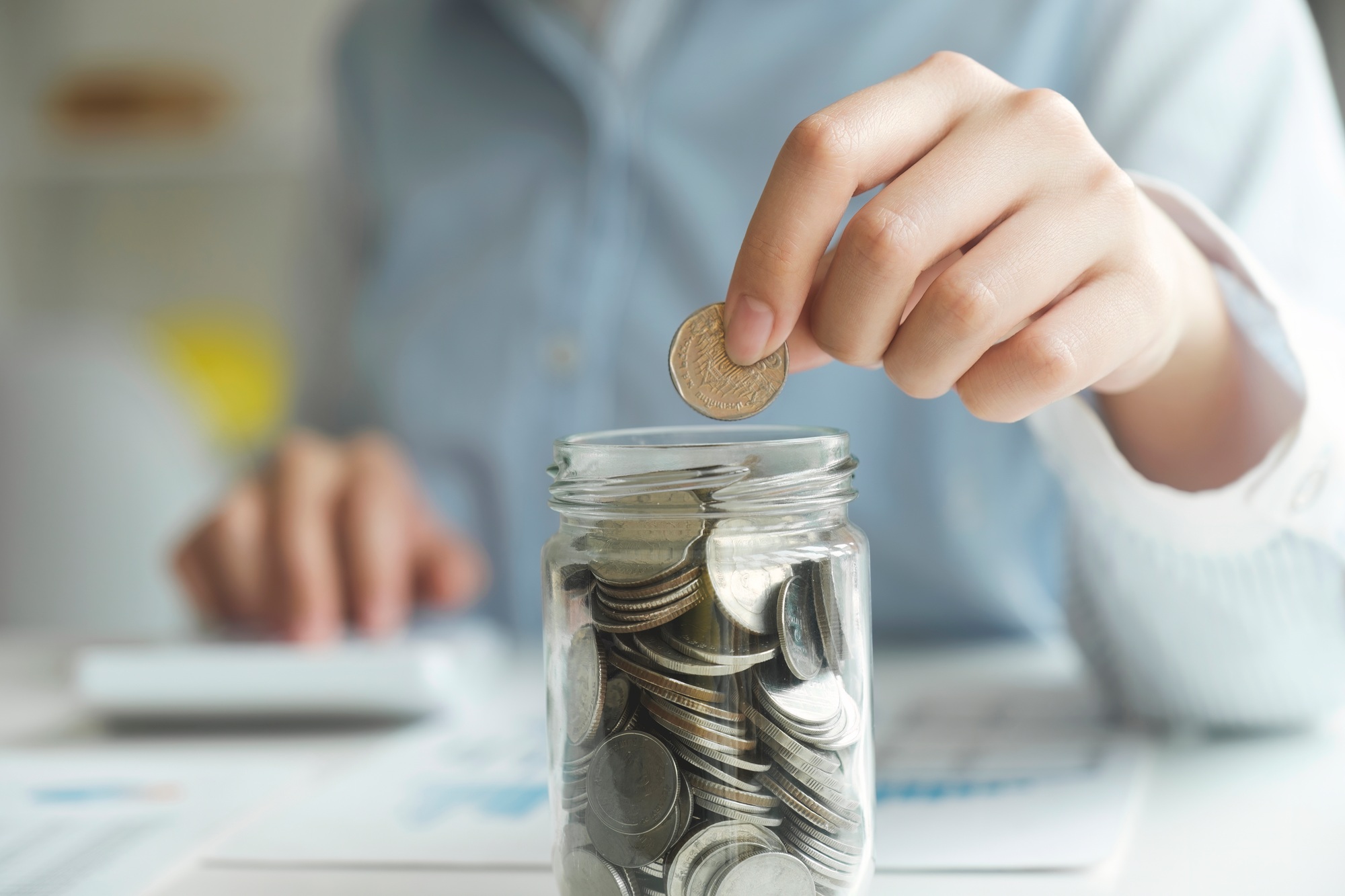 The concept of saving money or savings, investment.